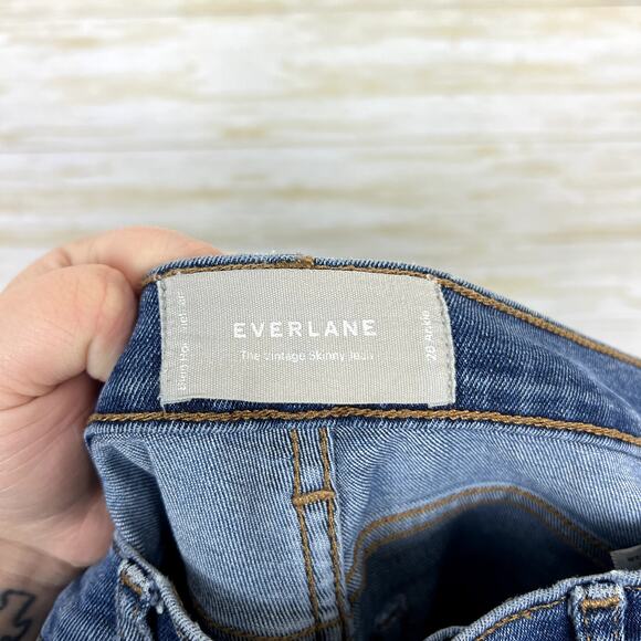 Everlane The Authentic Stretch High-Rise Button Fly Skinny Jeans - Picture 7 of 8
